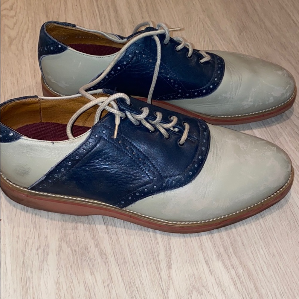 Vintage Navy/grayish Oxford shoes